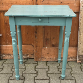 Haltafel 64 x 44 x 75 side table bijzettafel blauw