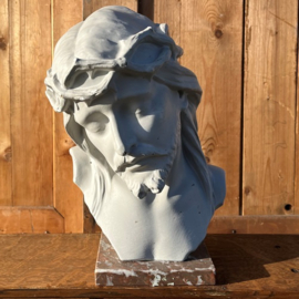 Jezus beeld buste op voet origineel VERKOCHT