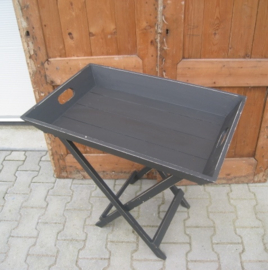 Butler tray butlertray sidetable grijs VERKOCHT