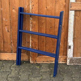 Wasrek hout blauw handdoek rek droogrek