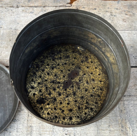 Blik keuken metaal origineel Ø 19,5 cm hoogte 17