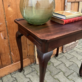 Thee tafel sidetable met zijbladen Queen Ann