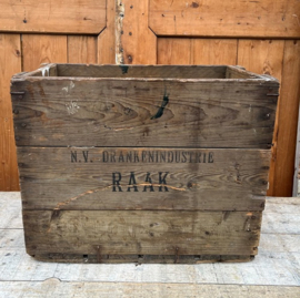 Flessenkrat RAAK hout voor 12 fles origineel