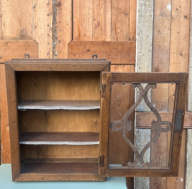 Vitrine kast 1930 origineel sier pronk 81 hoog