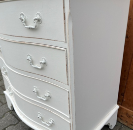 Ladekast 4 laden Engeland wit 73,5 cm