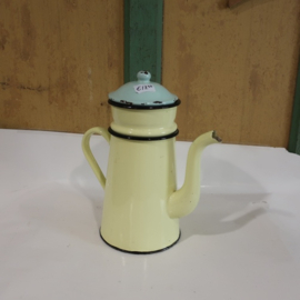 Koffiekan koffie pot emaille Frankrijk VERKOCHT