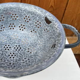 Vergiet emaille grijs Ø 20 cm VERKOCHT