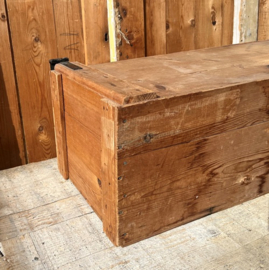 Houten kist eierkist origineel 78,5 x 31,5 x 27