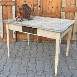 Boerentafel 109 x 77 tafel hout café VERKOCHT