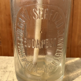 Spuitwaterfles sodafles Budapest blank glas