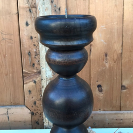 Kandelaar kaars standaard hout VERKOCHT