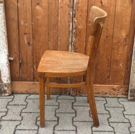 Eetkamer stoel cafe hout origineel VERKOCHT