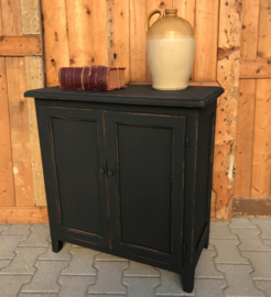 Halkast lage kast grijs 76 x 38,5 x 80 VERKOCHT