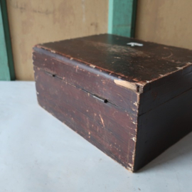 Houten kist origineel 29 x 22 x 14 cm