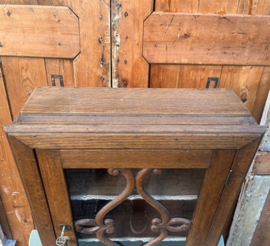 Vitrine kast 1930 origineel sier pronk 81 hoog