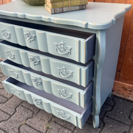 Ladekast groen 4 laden halkast 71 x 33 x 62