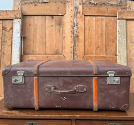 Kist koffer houten latten hutkoffer VERKOCHT