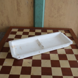 Bakje origineel wit 31,5 x 13 cm zware uitvoering