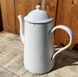 Koffiekan koffie pot emaille wit Ø 19 cm