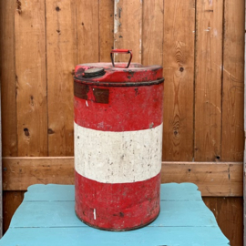 Olie blik Antar olie drum metaal ijzer barn found