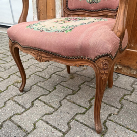 Dames fauteuil stoffen bekleding 1930