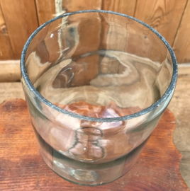 Stolp glas fles model rond 12,5 cm diameter
