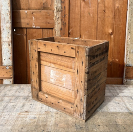 Houten kist legerkist leger 40 x 25 x 39 tekst