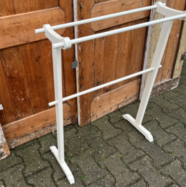 Wasrek origineel hout creme handdoek droogrek