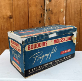 Blik Biscuits Poigny Le Mans koek origineel