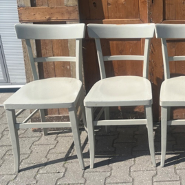 Stoel cafestoel eetkamerstoel hout grijs