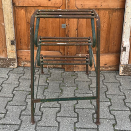 Oude trap ladder schilderstrap metaal 77 cm