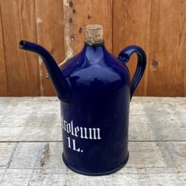 Emaille Petroleum kan 1 liter blauw metaal