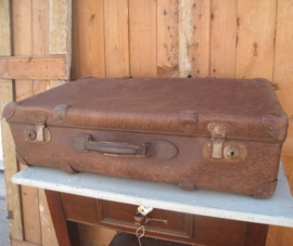 Koffer bruin 70 x 43 x 18 origineel decoratie