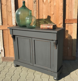 Commode lage kast grijs 105 cm VERKOCHT