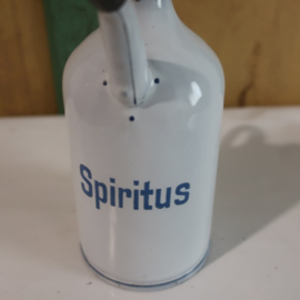 Emaille spiritus kan blik 1/2 liter wit VERKOCHT