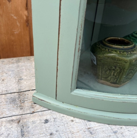Vitrine kastje sier hoek pronk Engeland groen