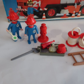 Playmobil brandweer wagen in doos vintage