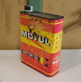 Olie blik olie drum Motul motor oil barn found