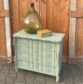 Ladekast groen 4 laden halkast 71 x 33 x 62
