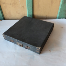 Koffer zwart origineel 33 x 33 x 7 bestek