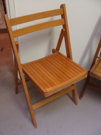 Eetkamer stoel hout opklapbaar licht bruin