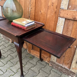 Thee tafel sidetable met zijbladen Queen Ann