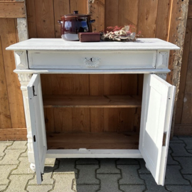 Commode lage kast brocante wit VERKOCHT