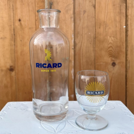 Waterfles Ricard fles Frankrijk origineel met glas