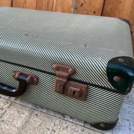 Koffer groen vintage retro origineel 46 cm