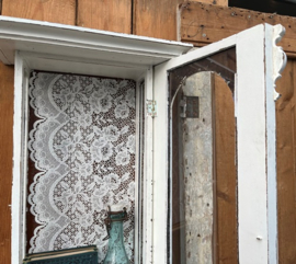 Hang kastje wand pronk wit klok VERKOCHT