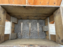 Flessenkrat RAAK hout voor 12 fles origineel