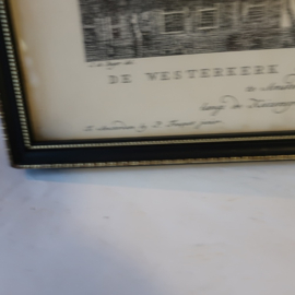 Amsterdam Westerkerk Vleeschhal in lijst