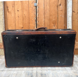Koffer Zumpolle hout & leer zwart VERKOCHT