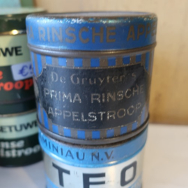 Blik appelstroop o.a. TEO De Betuwe origineel